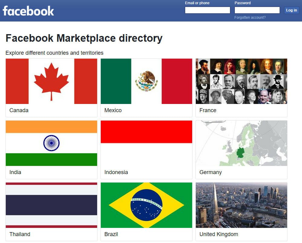 Facebook Marketplace Directory