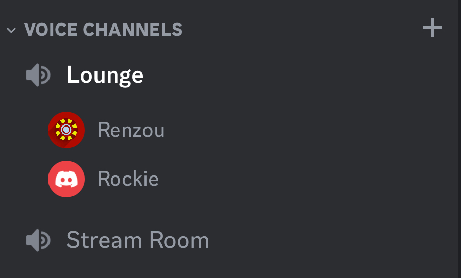 Select the voice channel on discord mobile