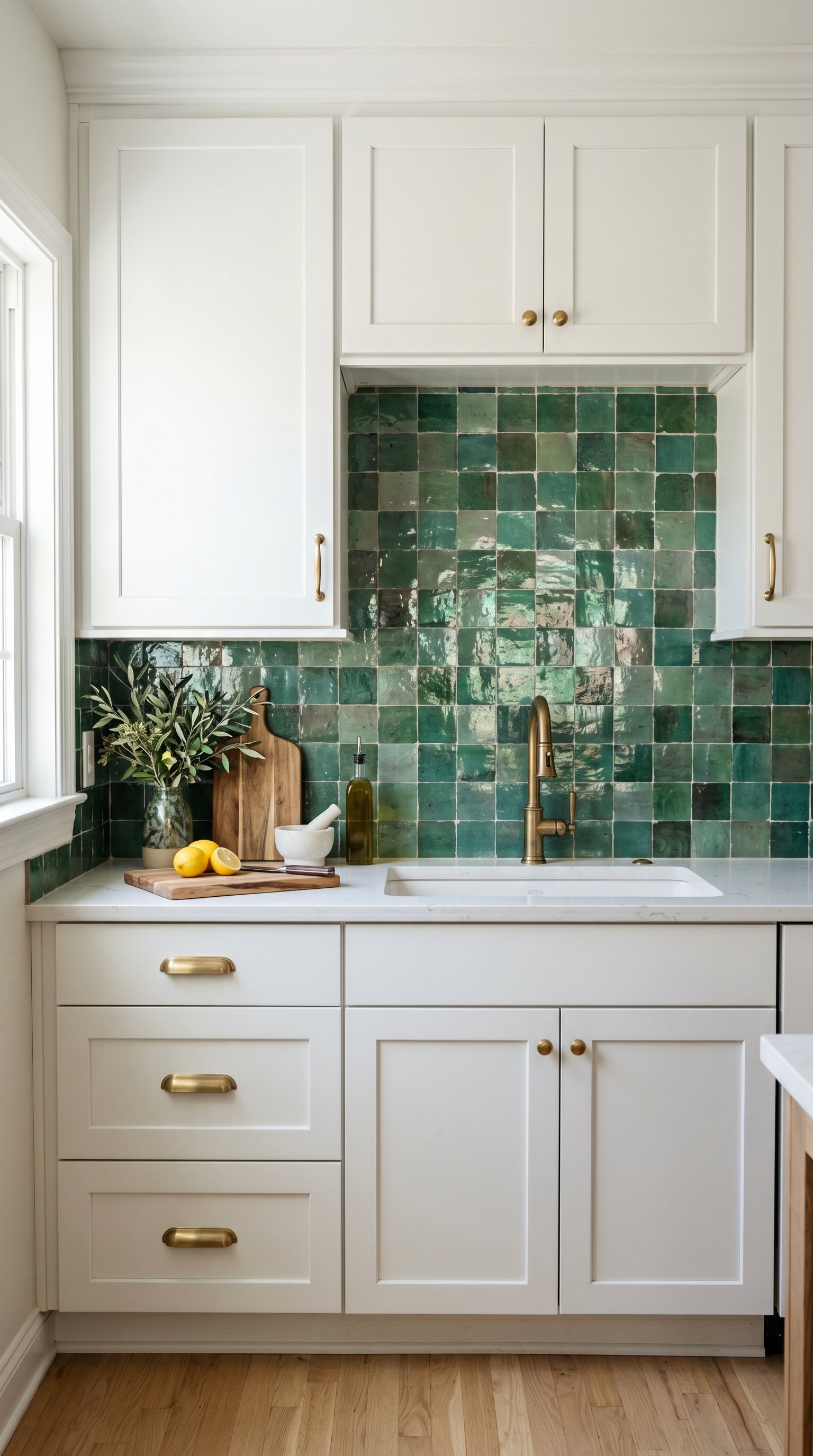 Kitchen with iridescent zellige tile 202605260944