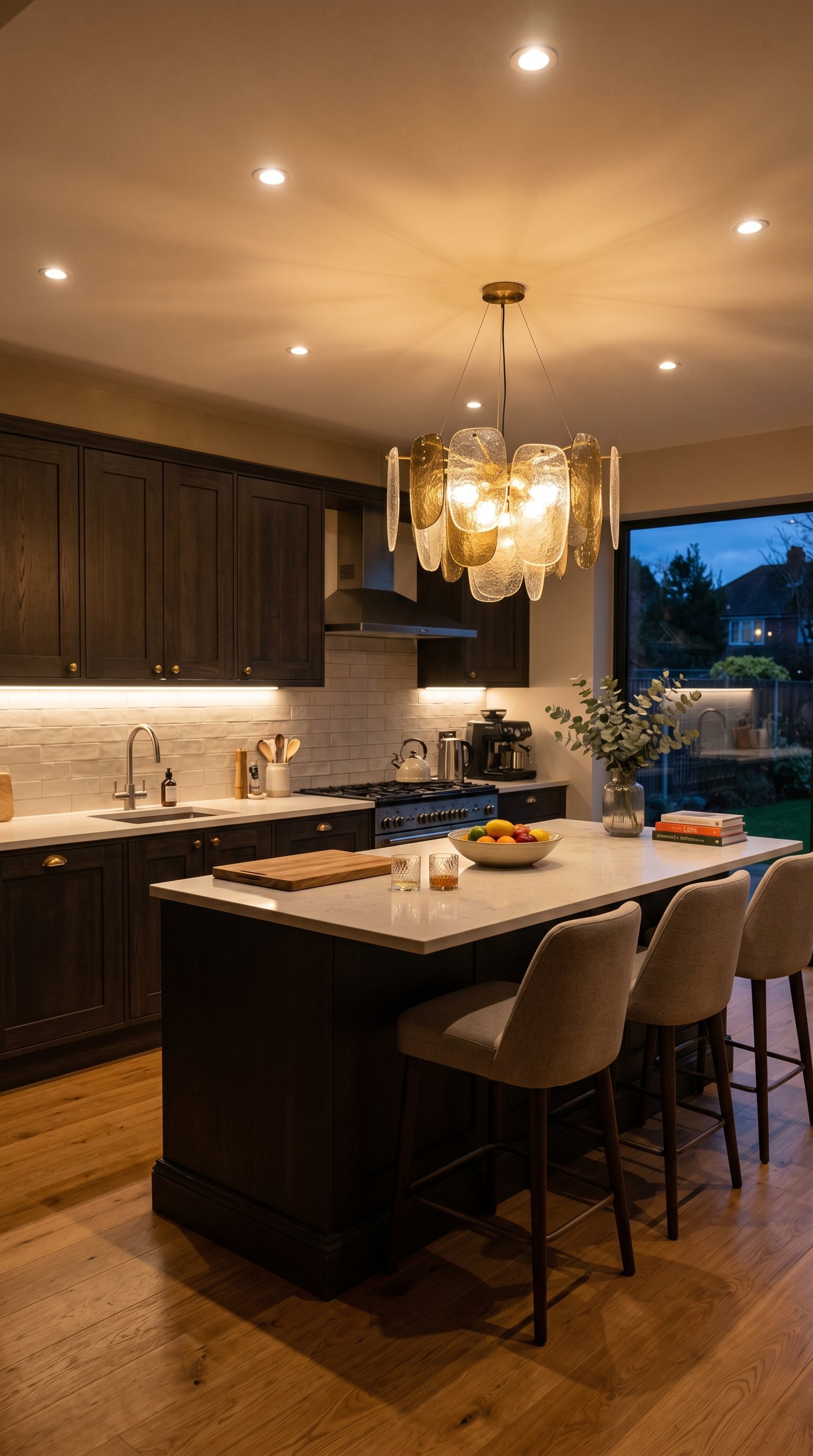 Kitchen with three light layers 202605261026