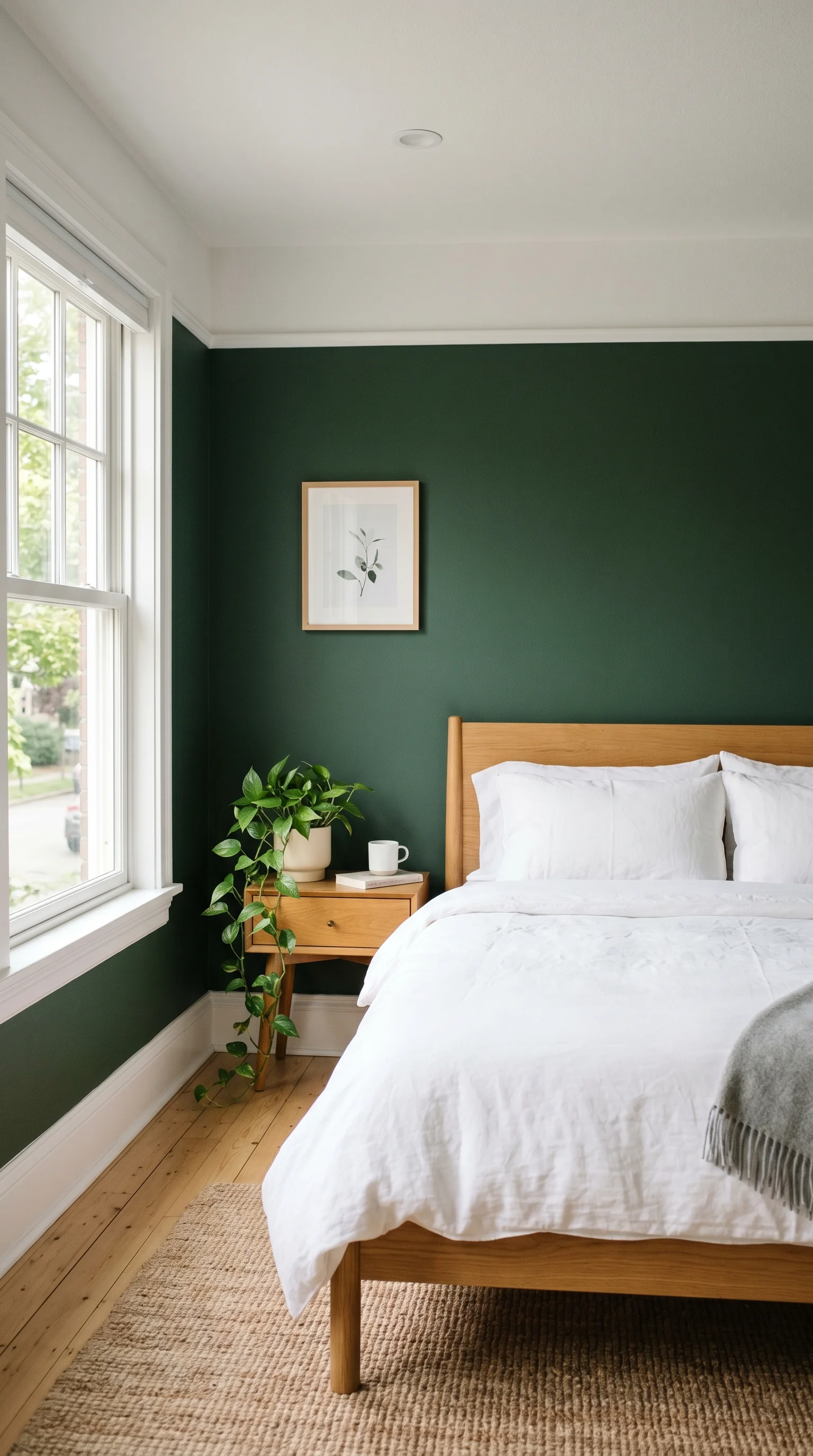9. Green-and-White Monochromatic Scheme