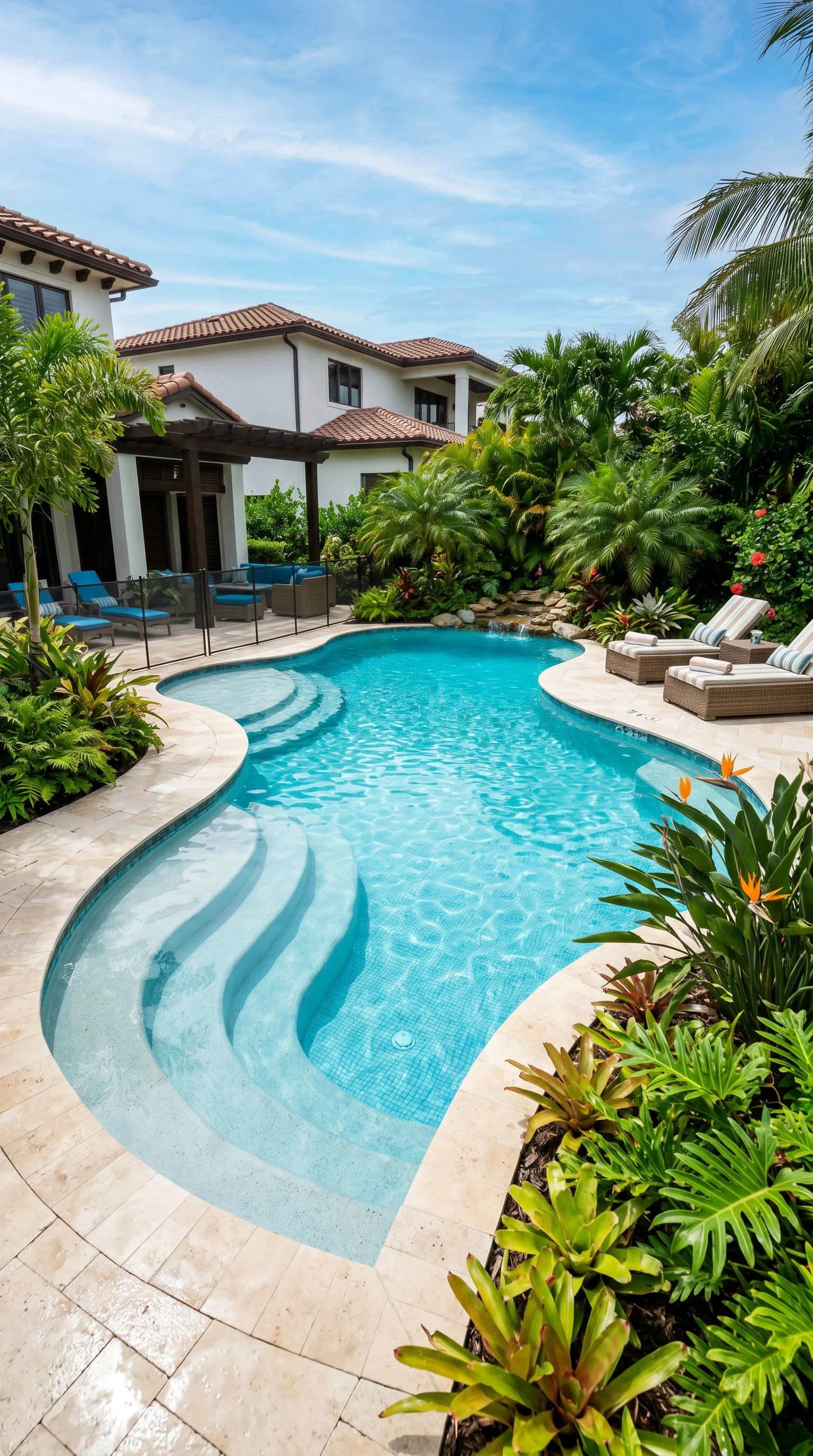 9. A Family-Friendly Tropical Pool
