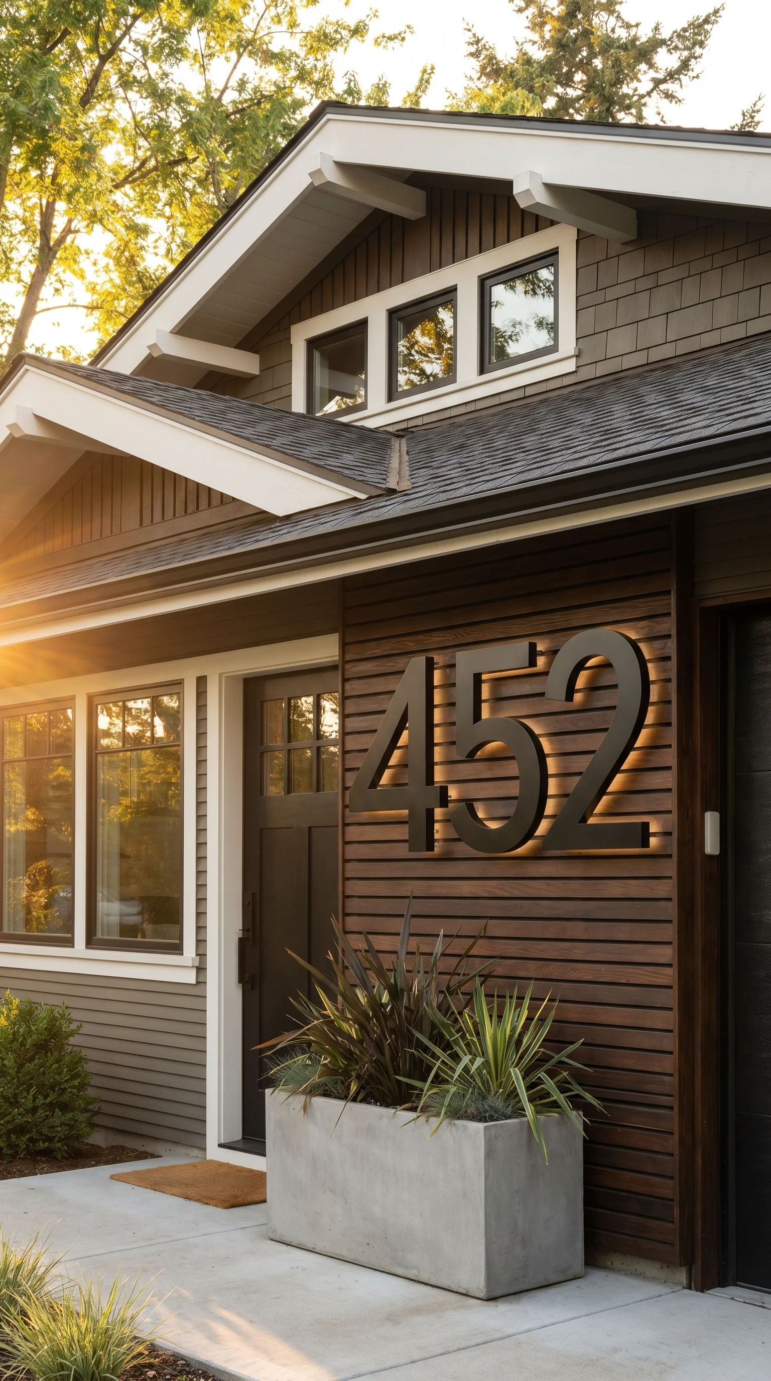 10 10 Front of house with striking new oversized or s 10. [Front of house with 202606211205