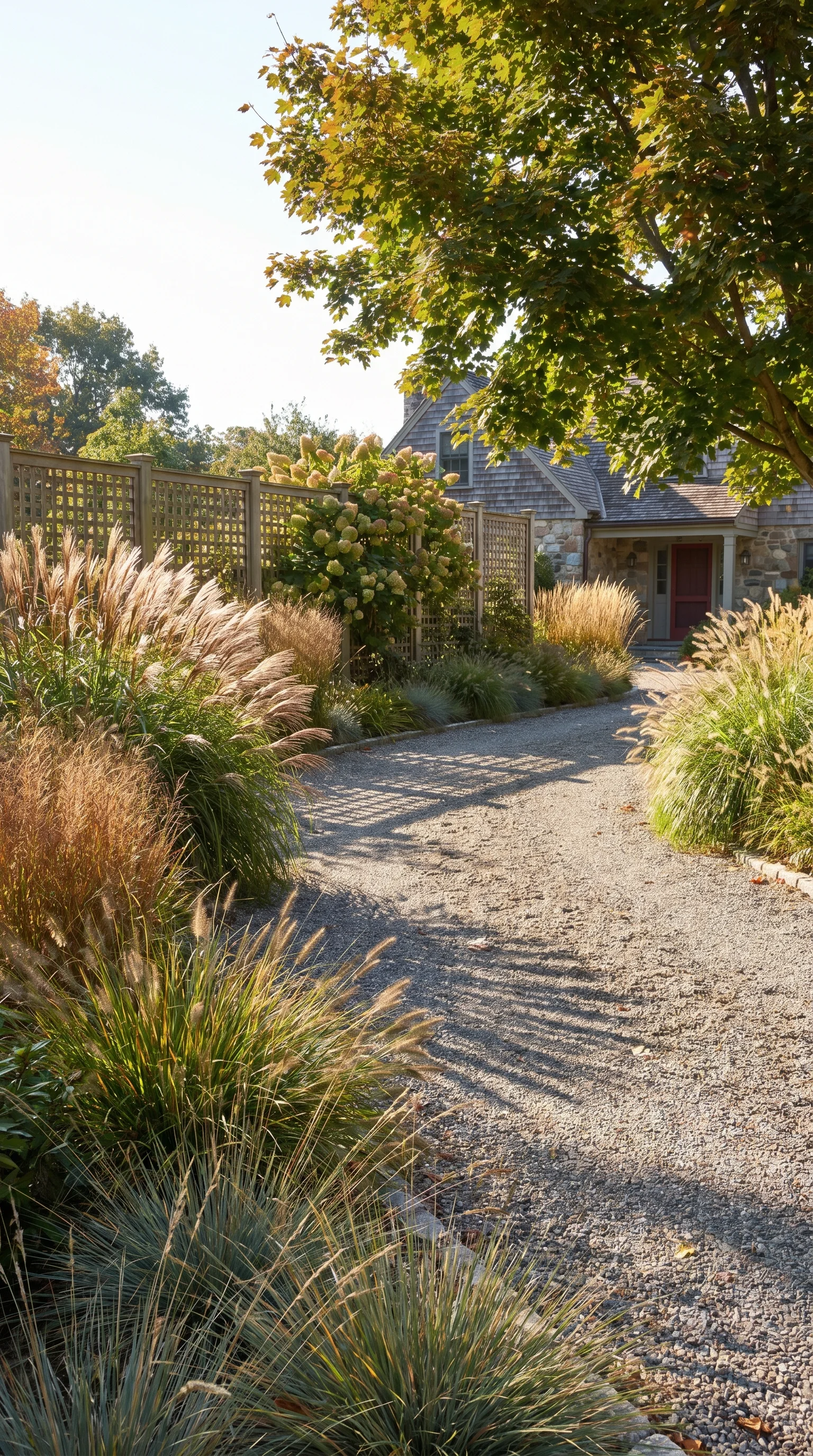 12 12 Charming residential driveway with ornamental g 12. [Charming residential driveway with 202606211419