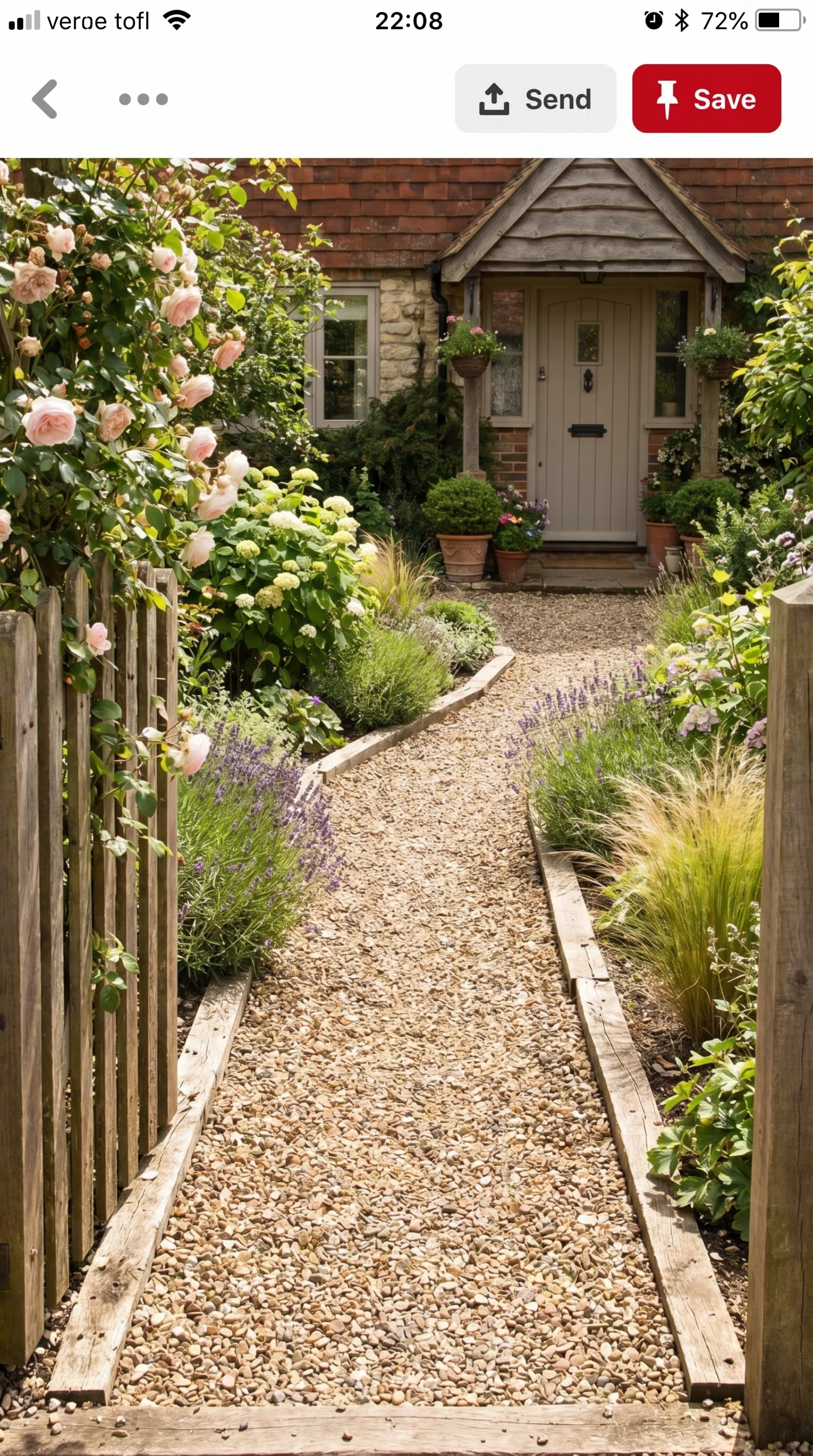 14 14 Simple front garden path made from pea gravel c 14. [Simple front garden path 202606211211