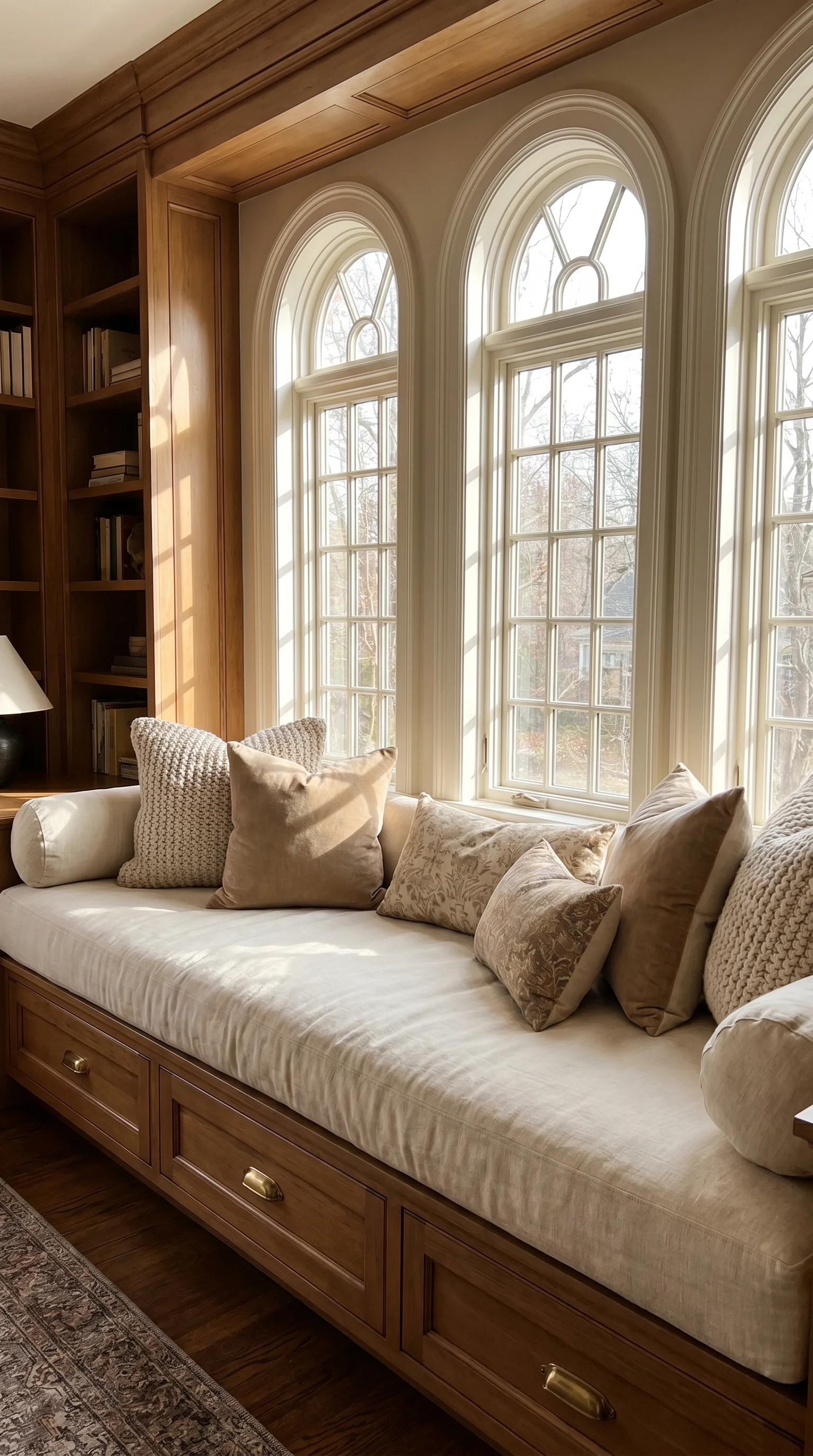 1 1 Luxurious bay window nook with deep custom built 1. [Luxurious bay window nook 202606211040