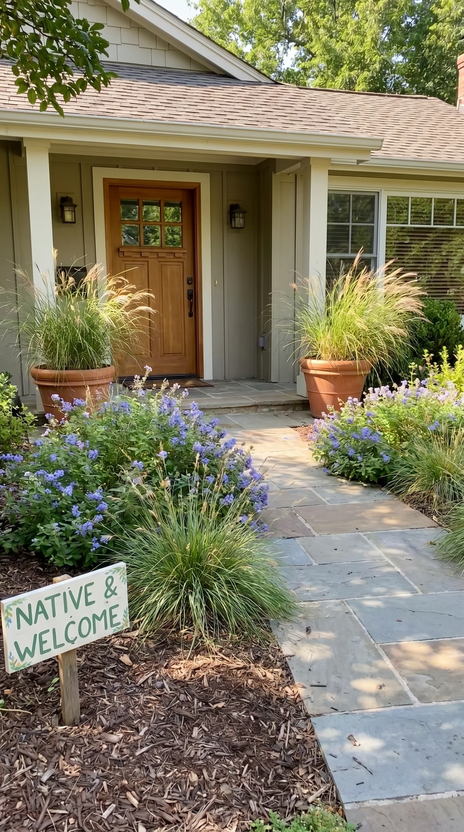 Welcoming house entrance with strategically plac 2. [Welcoming house entrance with 202606211155