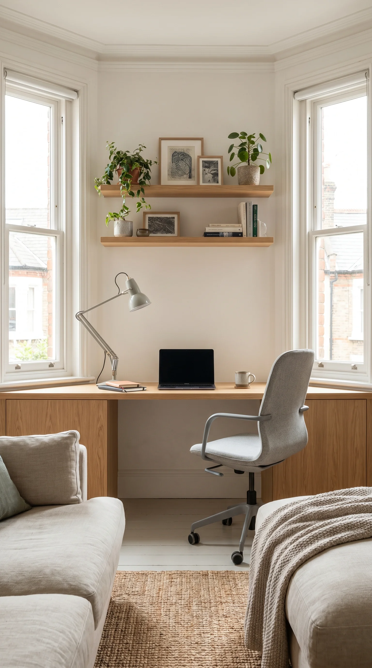 Functional and beautiful bay window home office 8. [Functional and beautiful bay 202606211054