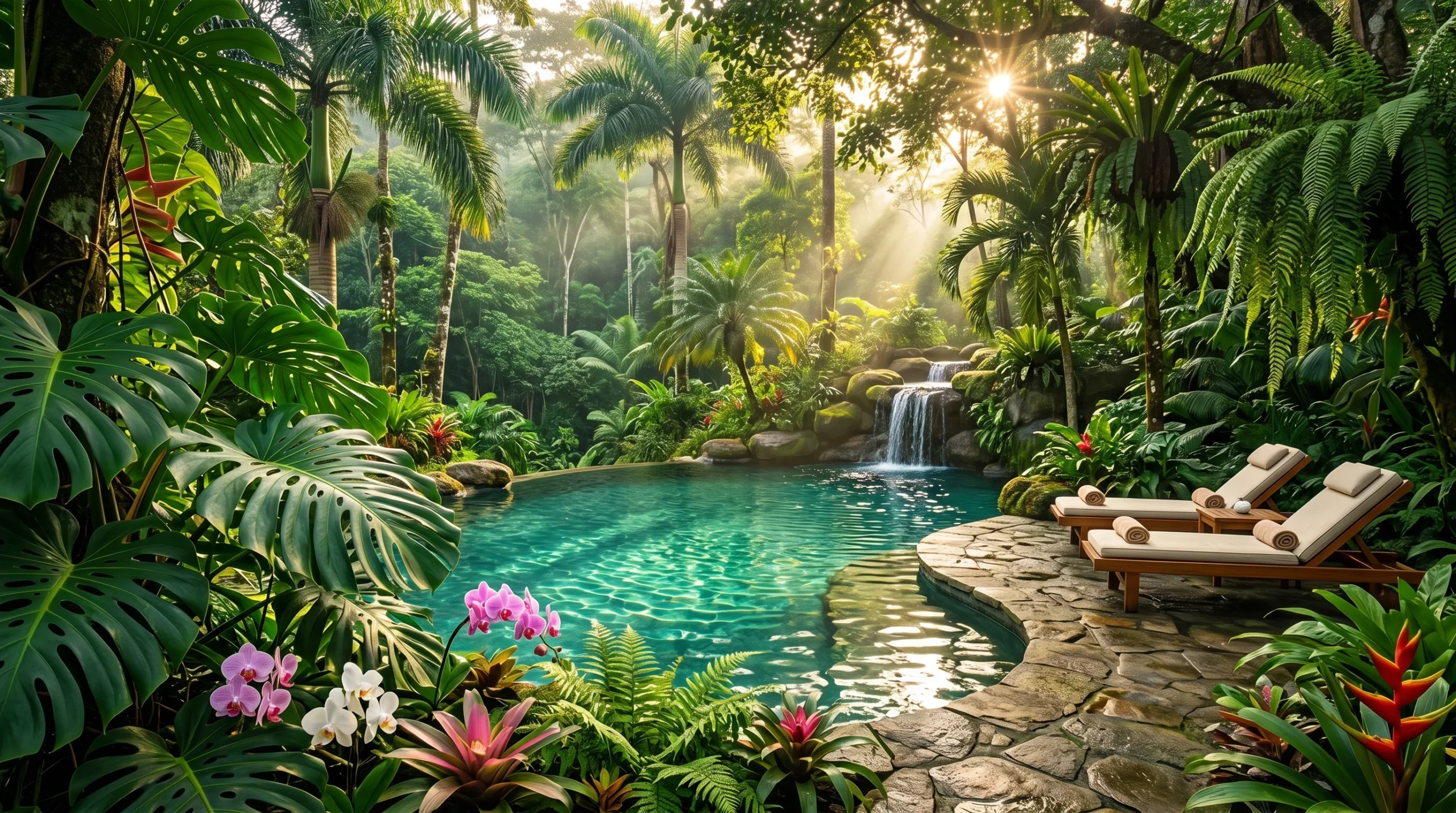 A breathtaking luxury jungle pool 202606201314