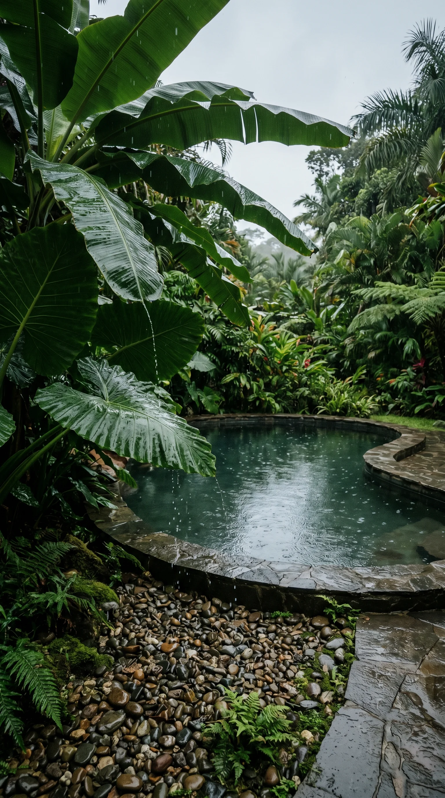 Tropical pool during a gentle 202606201259