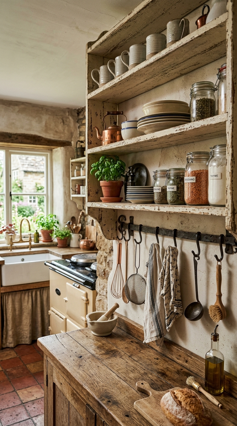 23 23 Photograph of restored farmhouse style kitchen