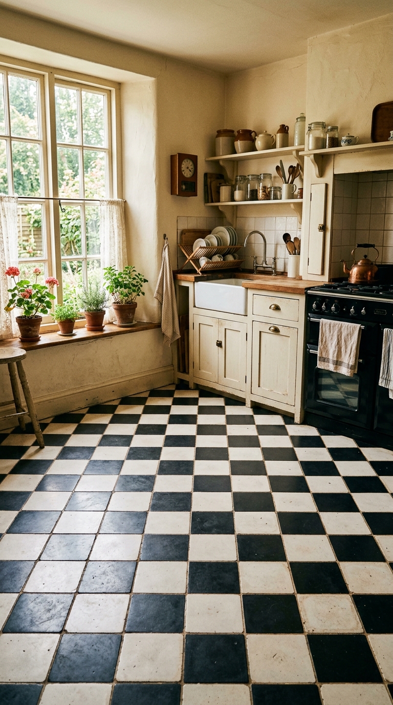 2 2 Photograph of a classic black and white checkerb