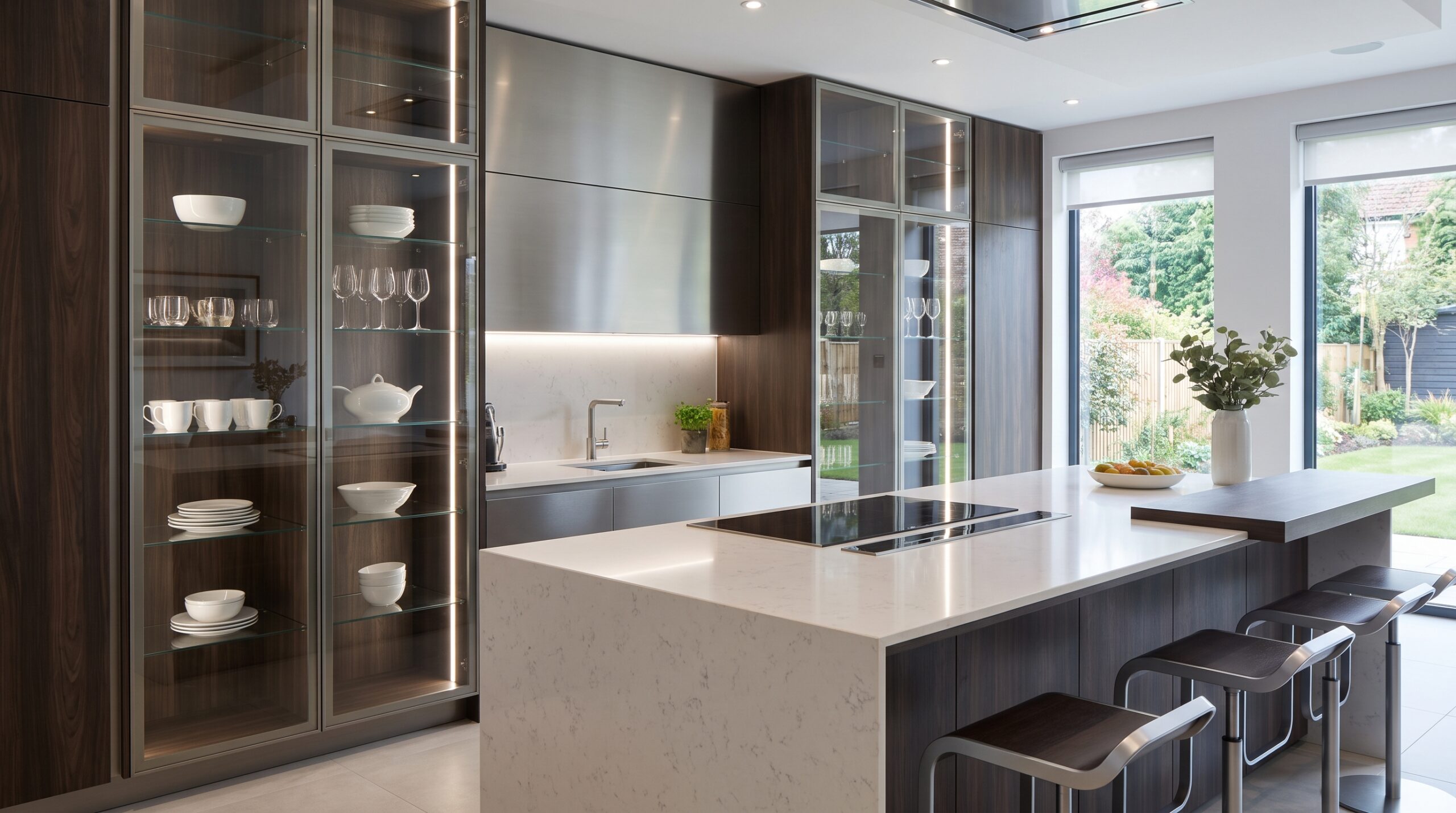 Modern Glass Kitchen Cabinet Ideas