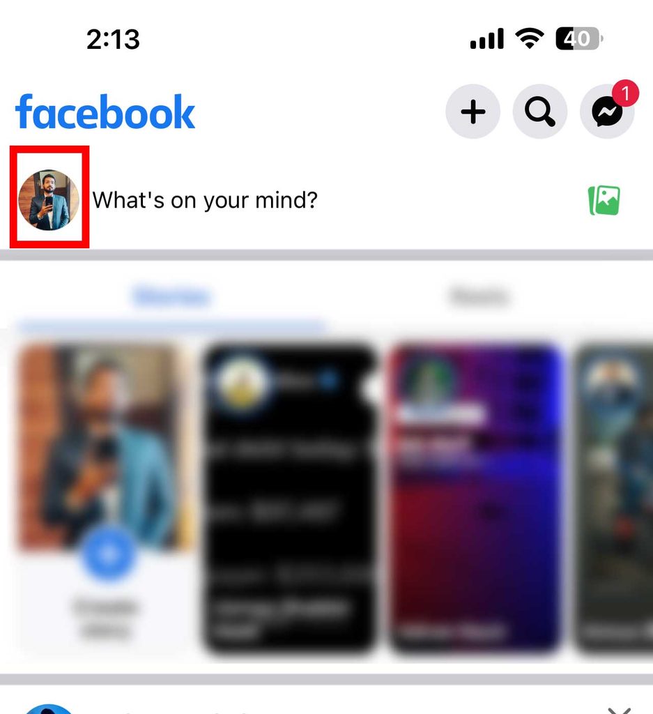 Tap on Profile Picture